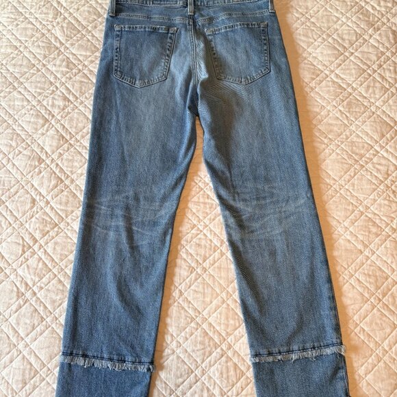 AG Adriano Goldschmied Jeans Women's Isabelle High Rise Straight Crop Size 30R - Picture 2 of 6